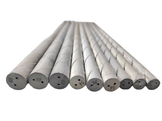Alta durezza Fino di carburo spirale bastone / Tungsteno a filo bastone con doppio foro
