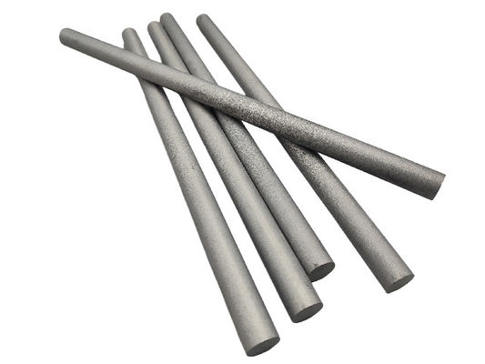 Barre di carburo di tungsteno metallico argento con struttura cementata solida resistente agli urti